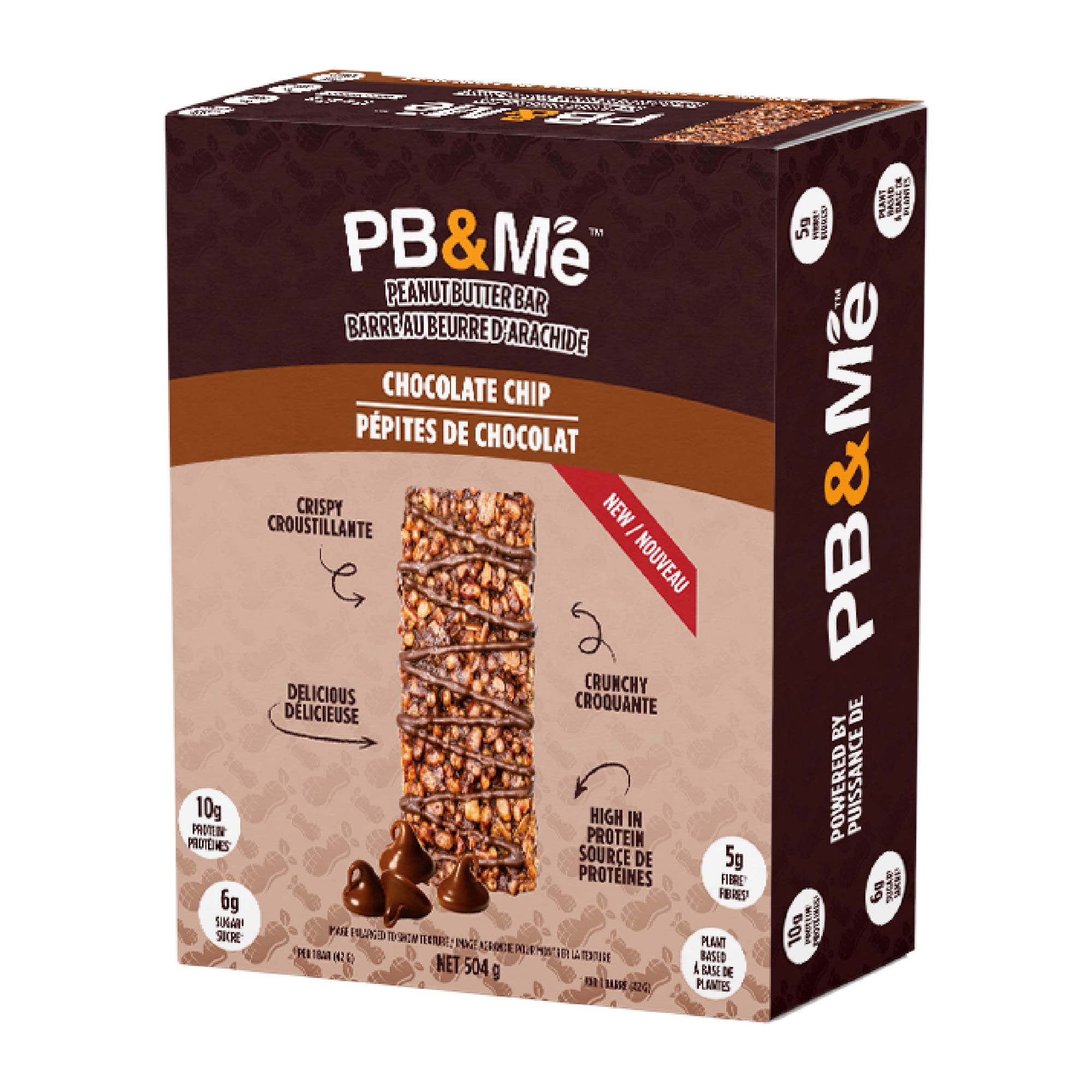 PB&Me Peanut Butter Bars - Chocolate Chip