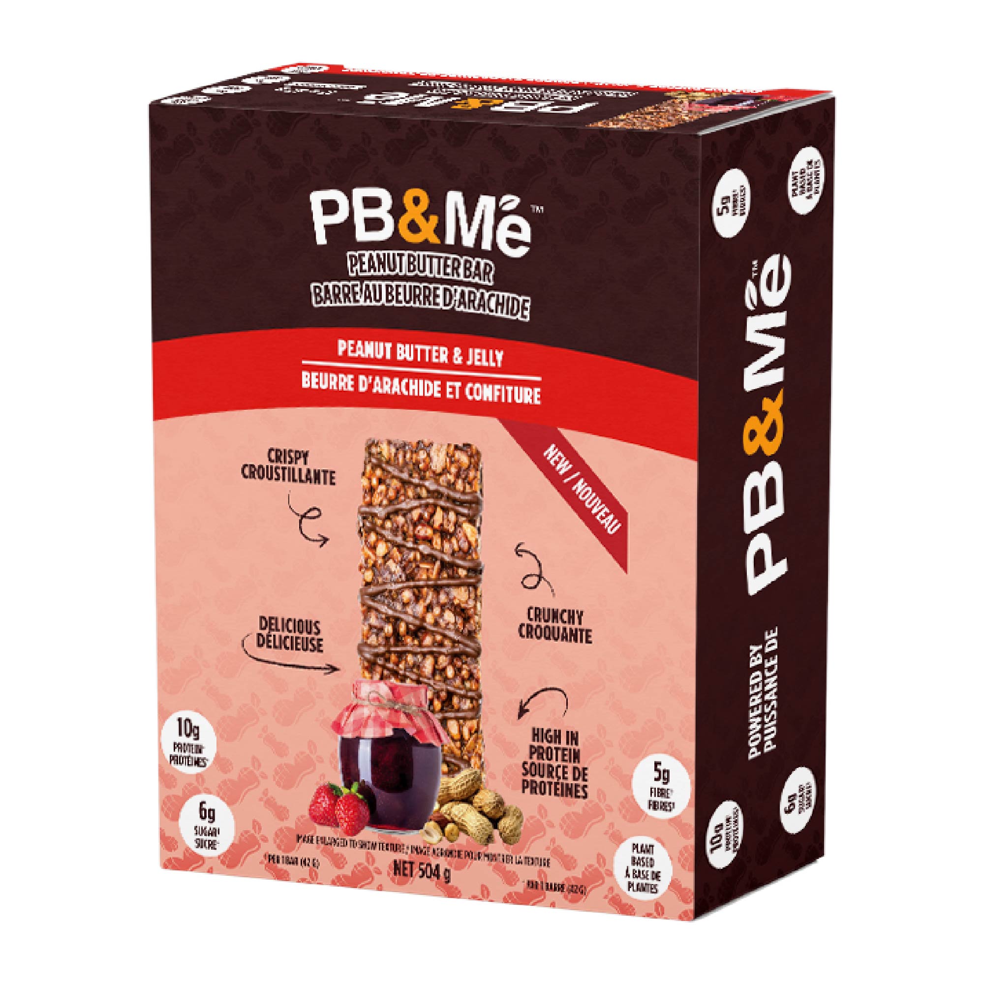 PB&Me Peanut Butter Bars - Peanut Butter & Jelly