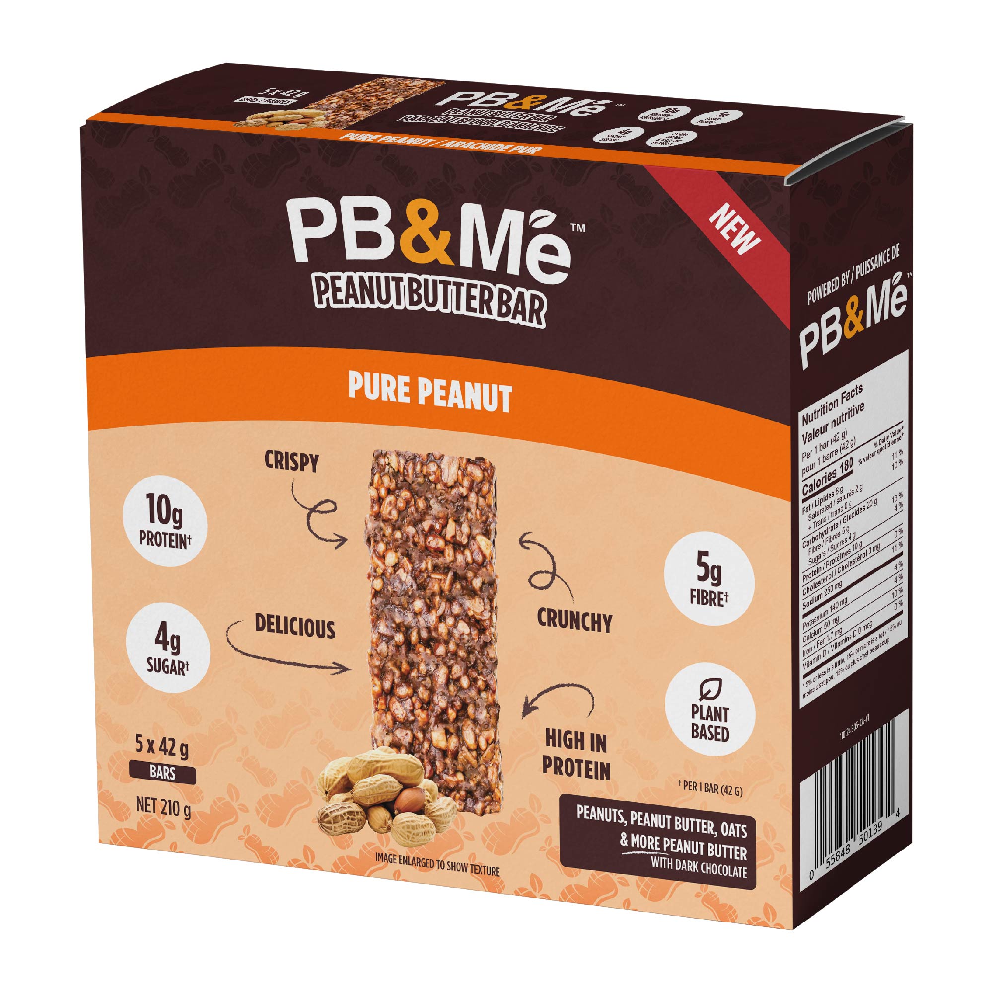 PB&Me Peanut Butter Bars - Pure Peanut