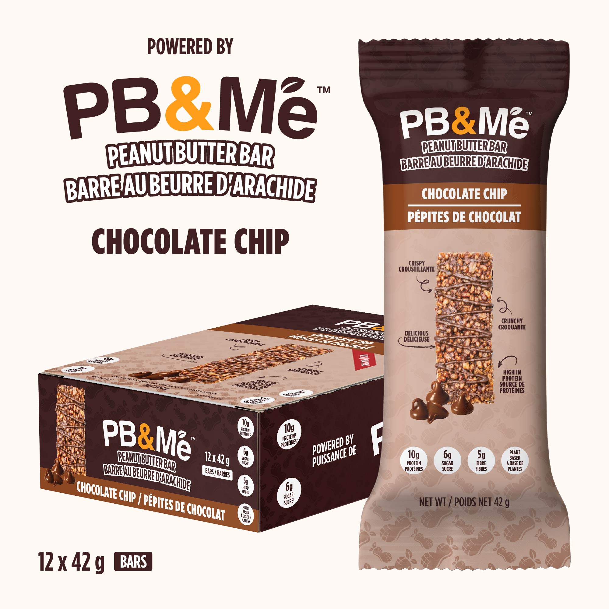 PB&Me Peanut Butter Bars - Chocolate Chip