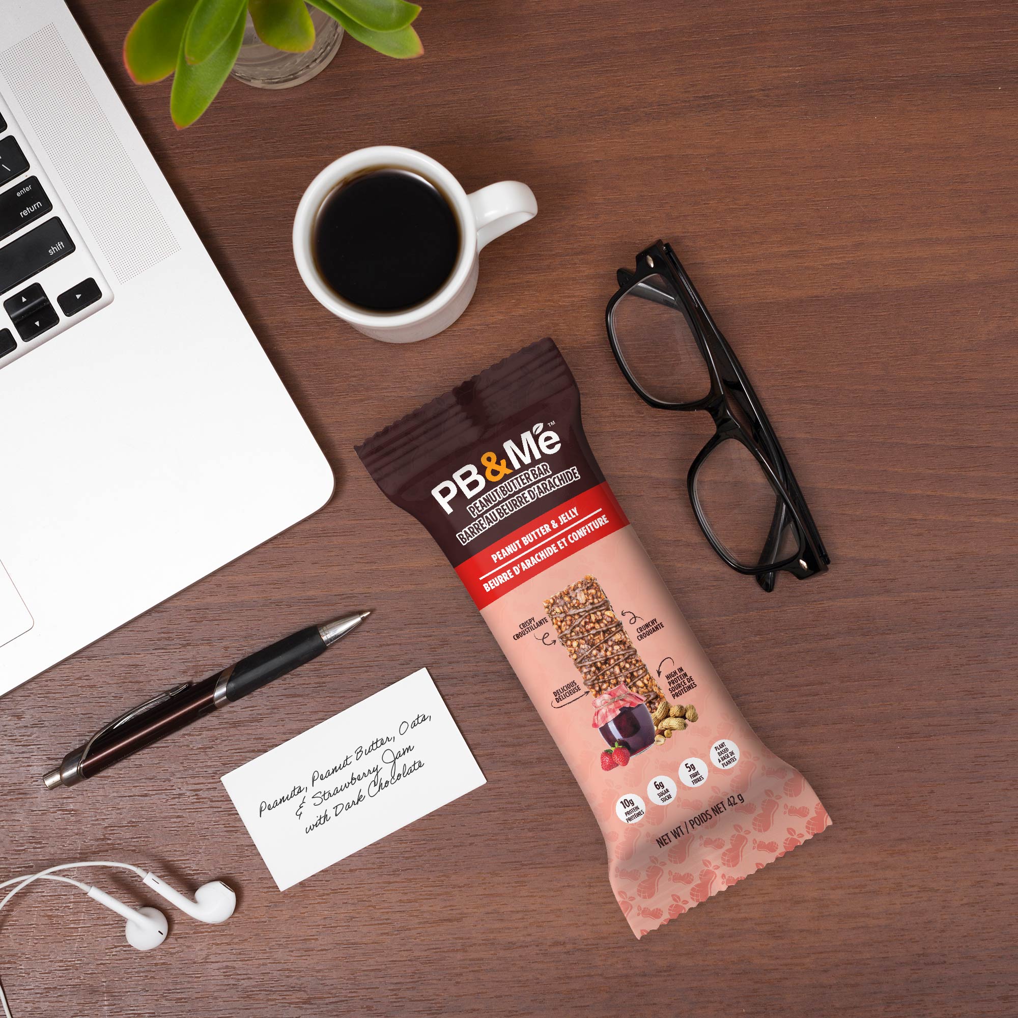 PB&Me Peanut Butter Bars - Peanut Butter & Jelly