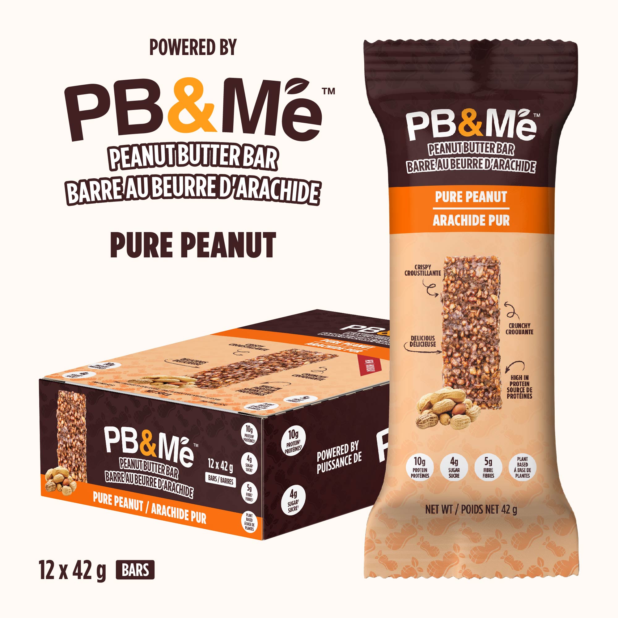 PB&Me Peanut Butter Bars - Pure Peanut