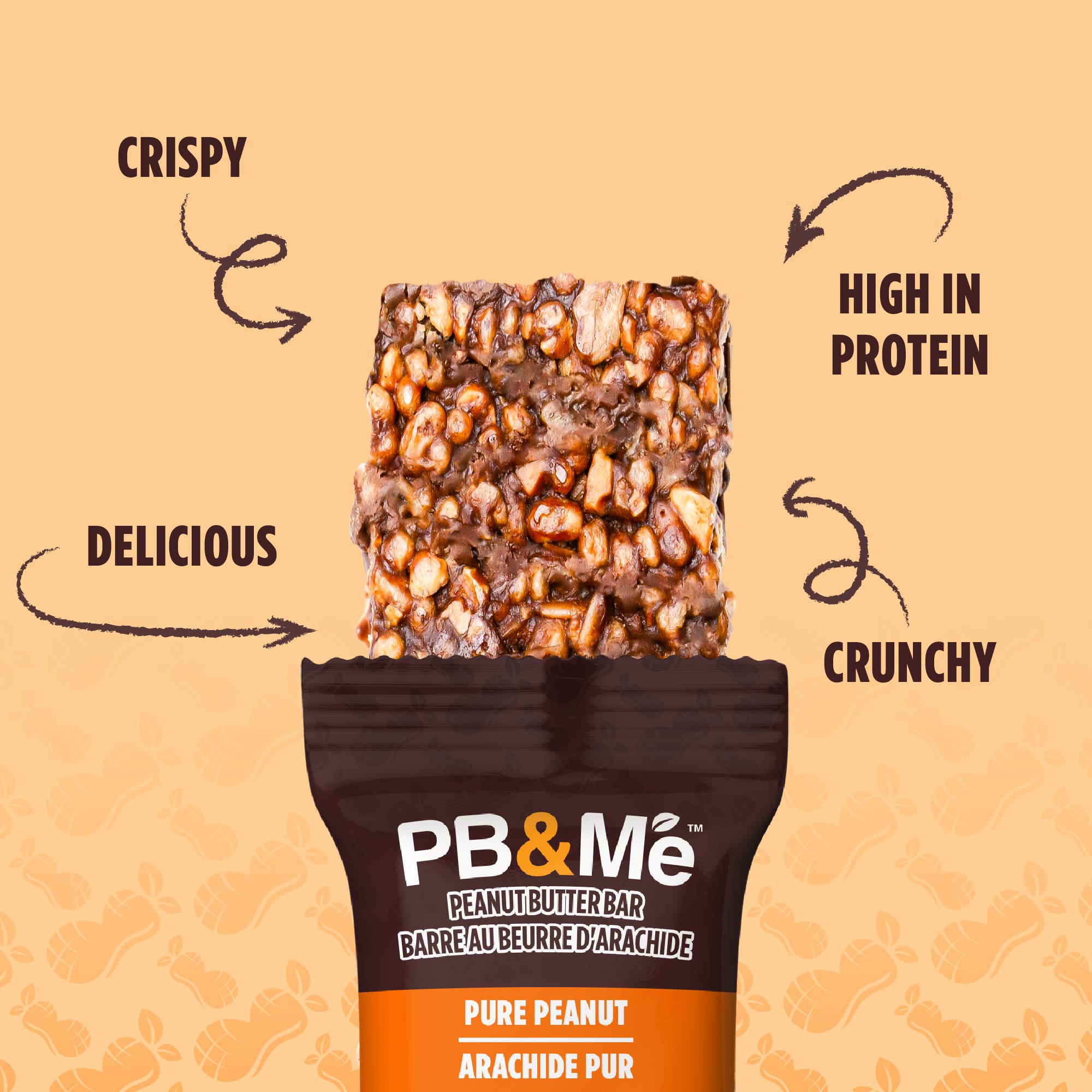 PB&Me Peanut Butter Bars - Pure Peanut