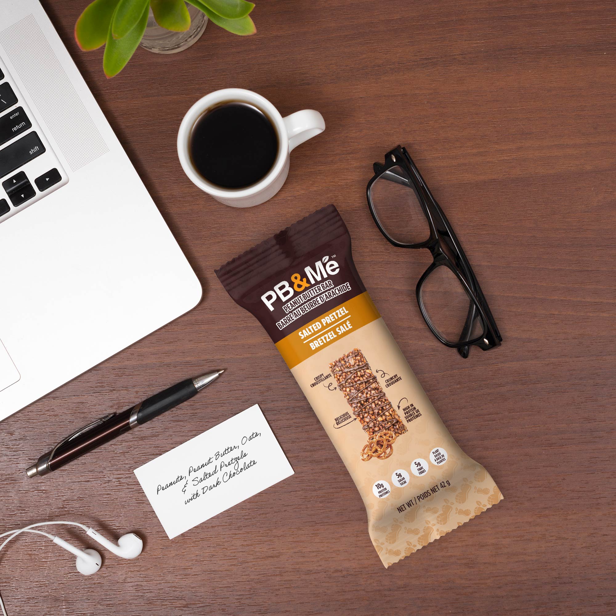 PB&Me Peanut Butter Bars - Salted Pretzel