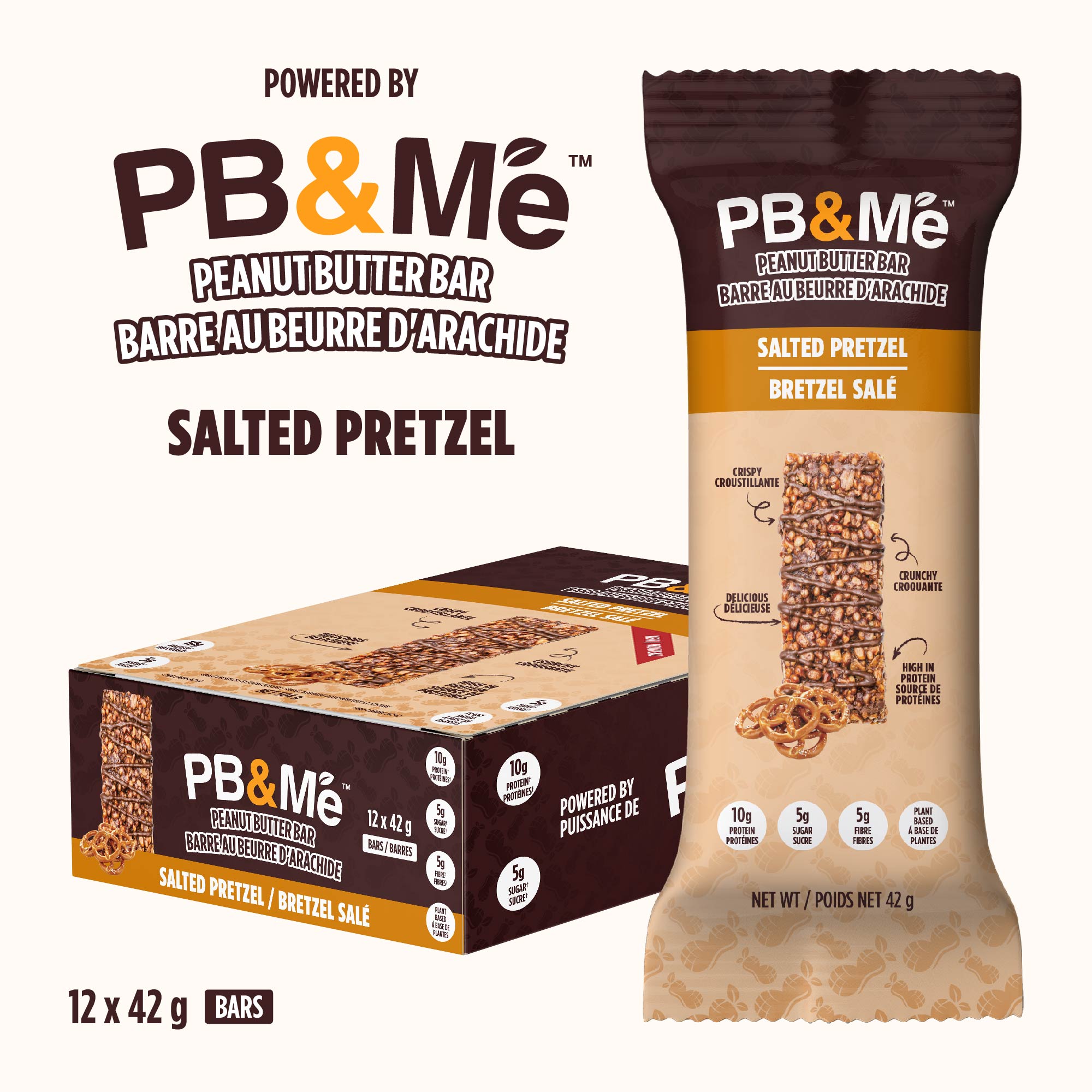 PB&Me Peanut Butter Bars - Salted Pretzel