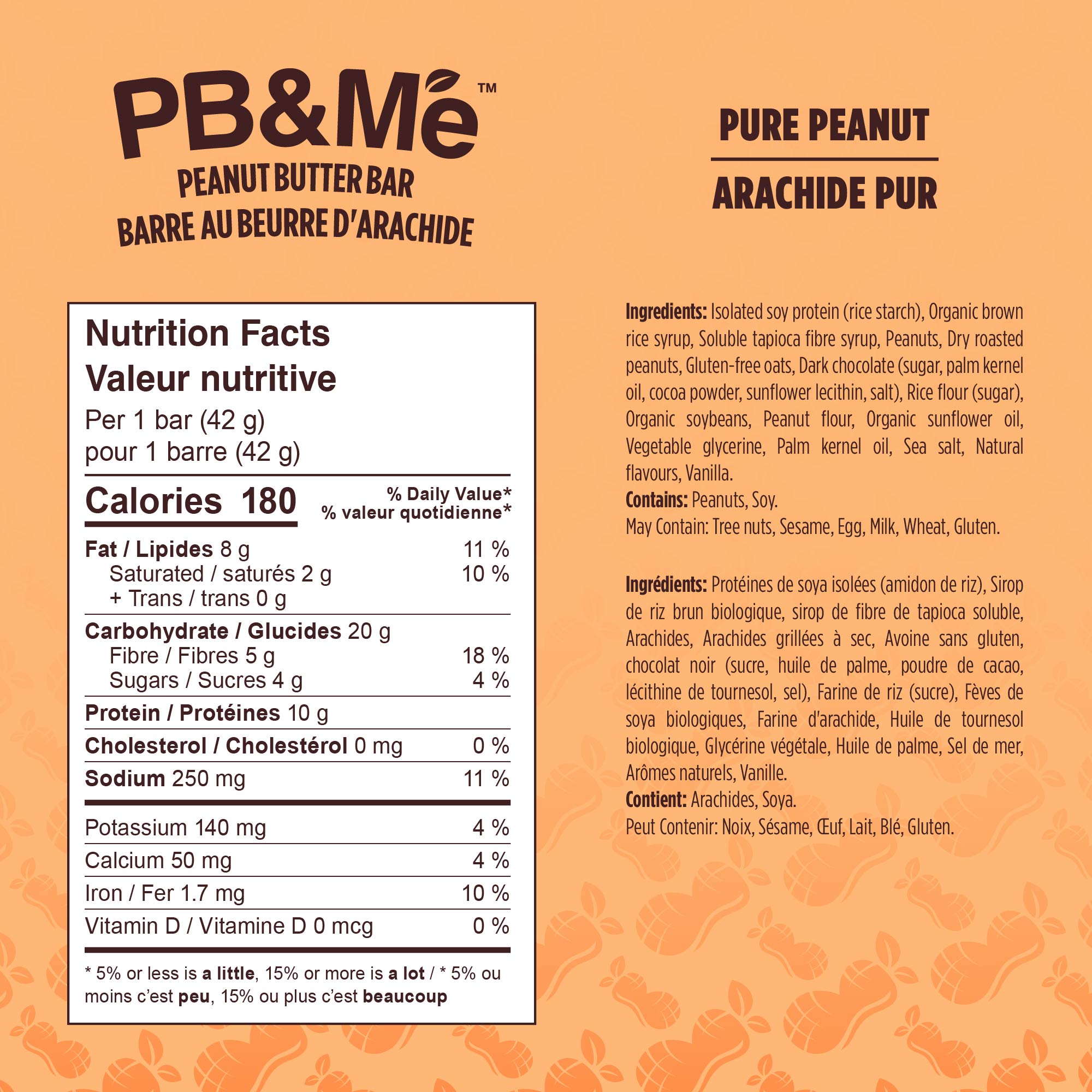 PB&Me Peanut Butter Bars - Pure Peanut