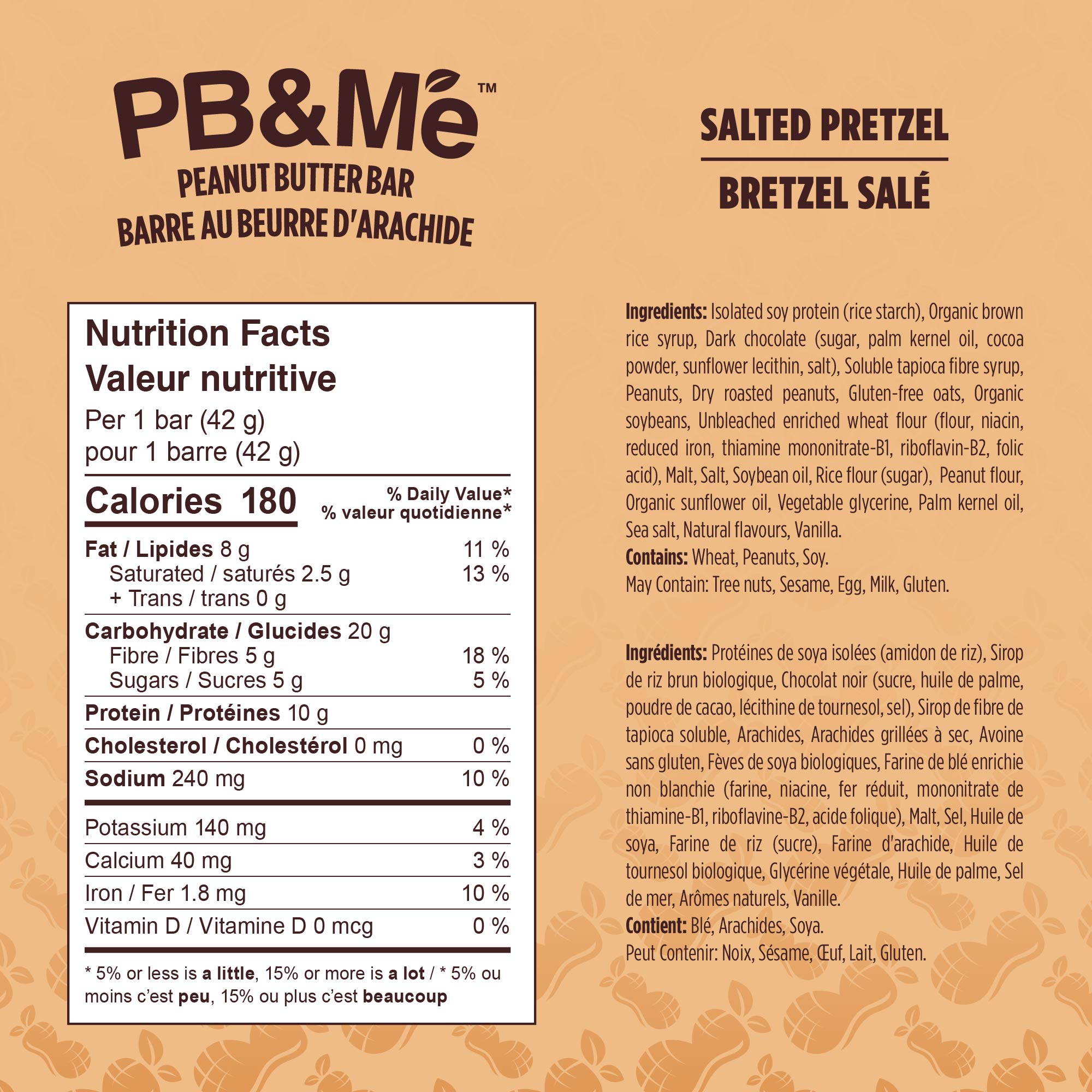 PB&Me Peanut Butter Bars - Salted Pretzel