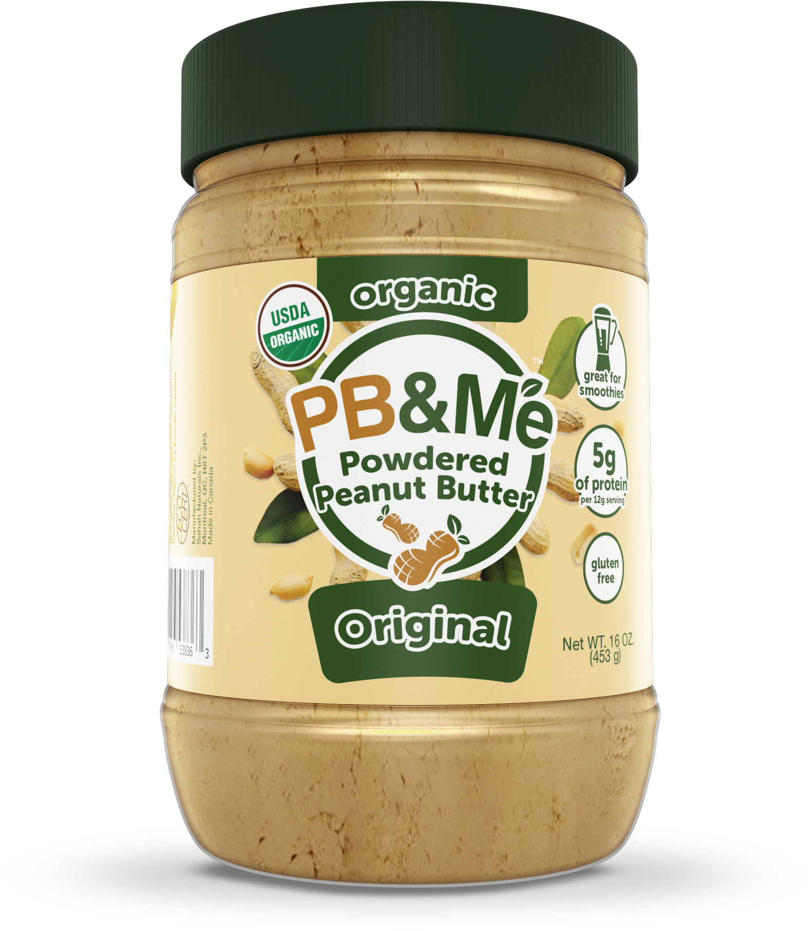 Organic Powdered Peanut Butter - Original (1LB)