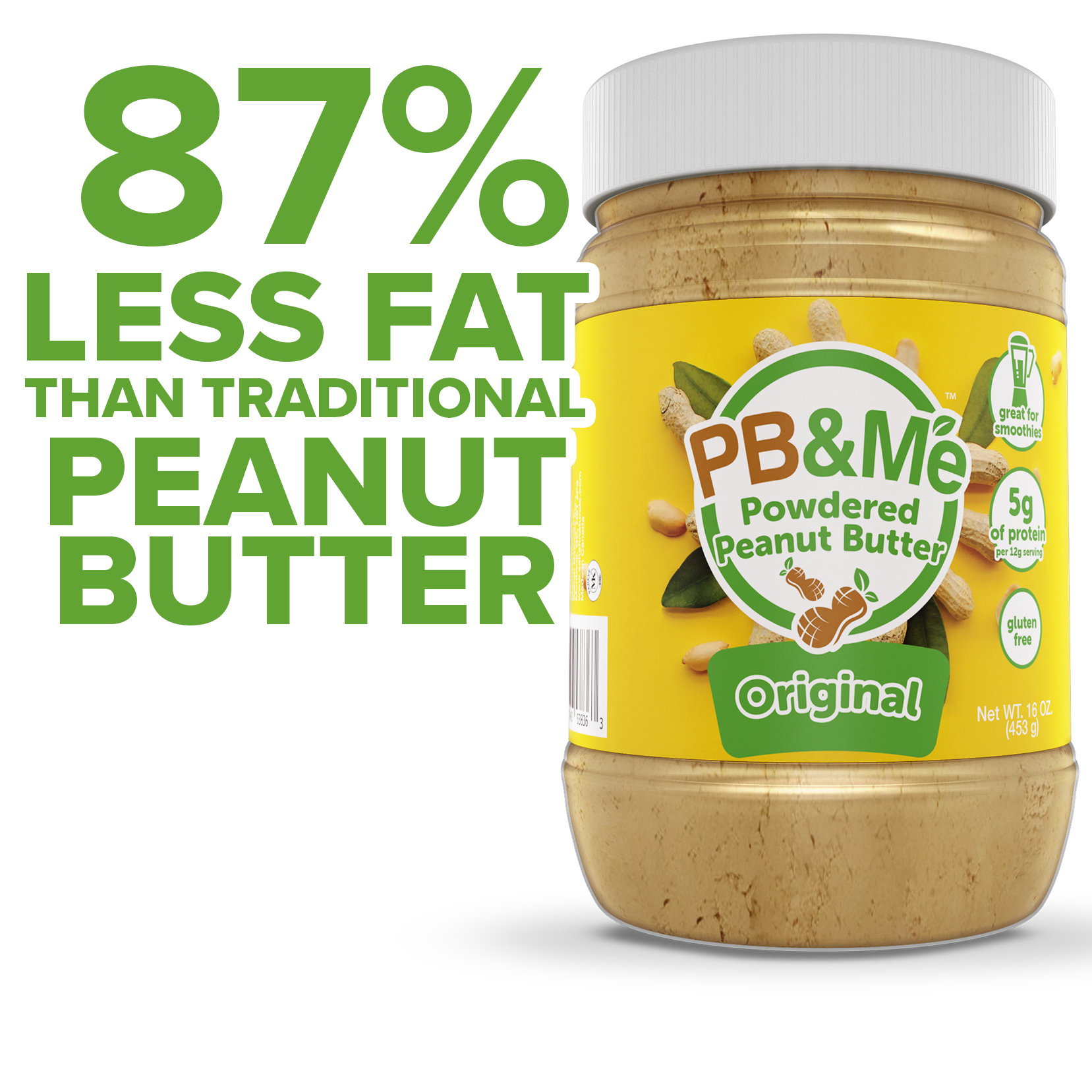 PB&Me - Powdered Peanut Butter - Original (1LB)