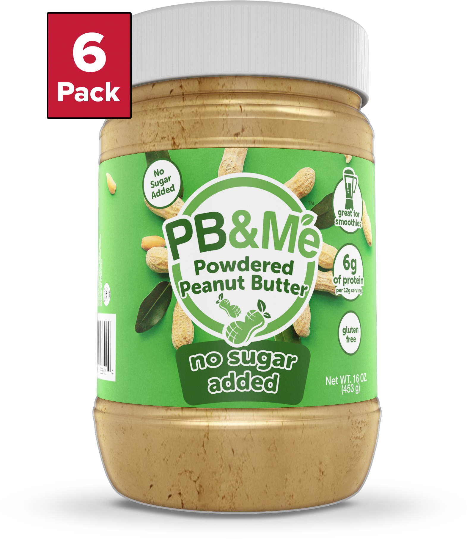 PB&Me - Powdered Peanut Butter - No Sugar Added (1LB)