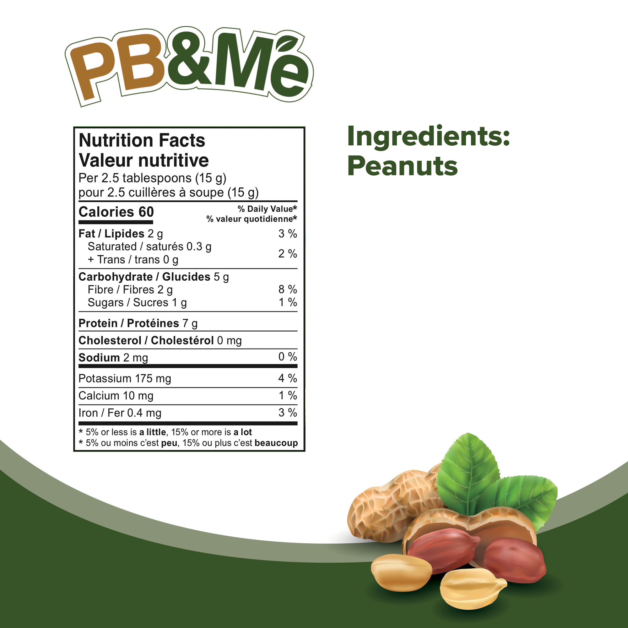 PB&Me - Powdered Peanut Butter - No Sugar Added (2LBs)