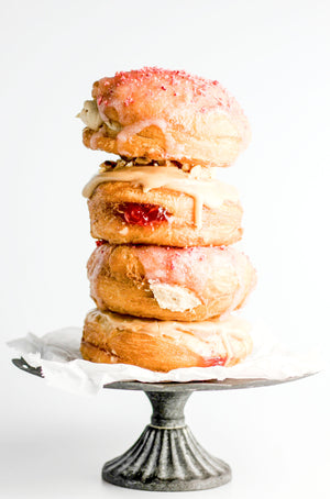 PB&Me + Jelly Stuffed Doughnuts