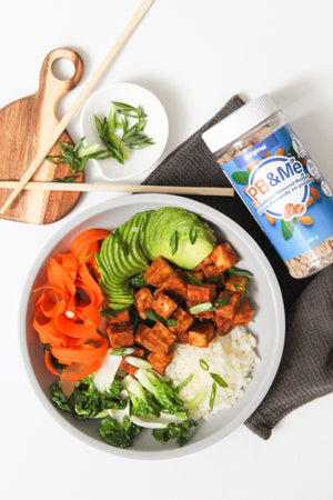 PB&Me Almond Butter Tofu Buddha Bowl