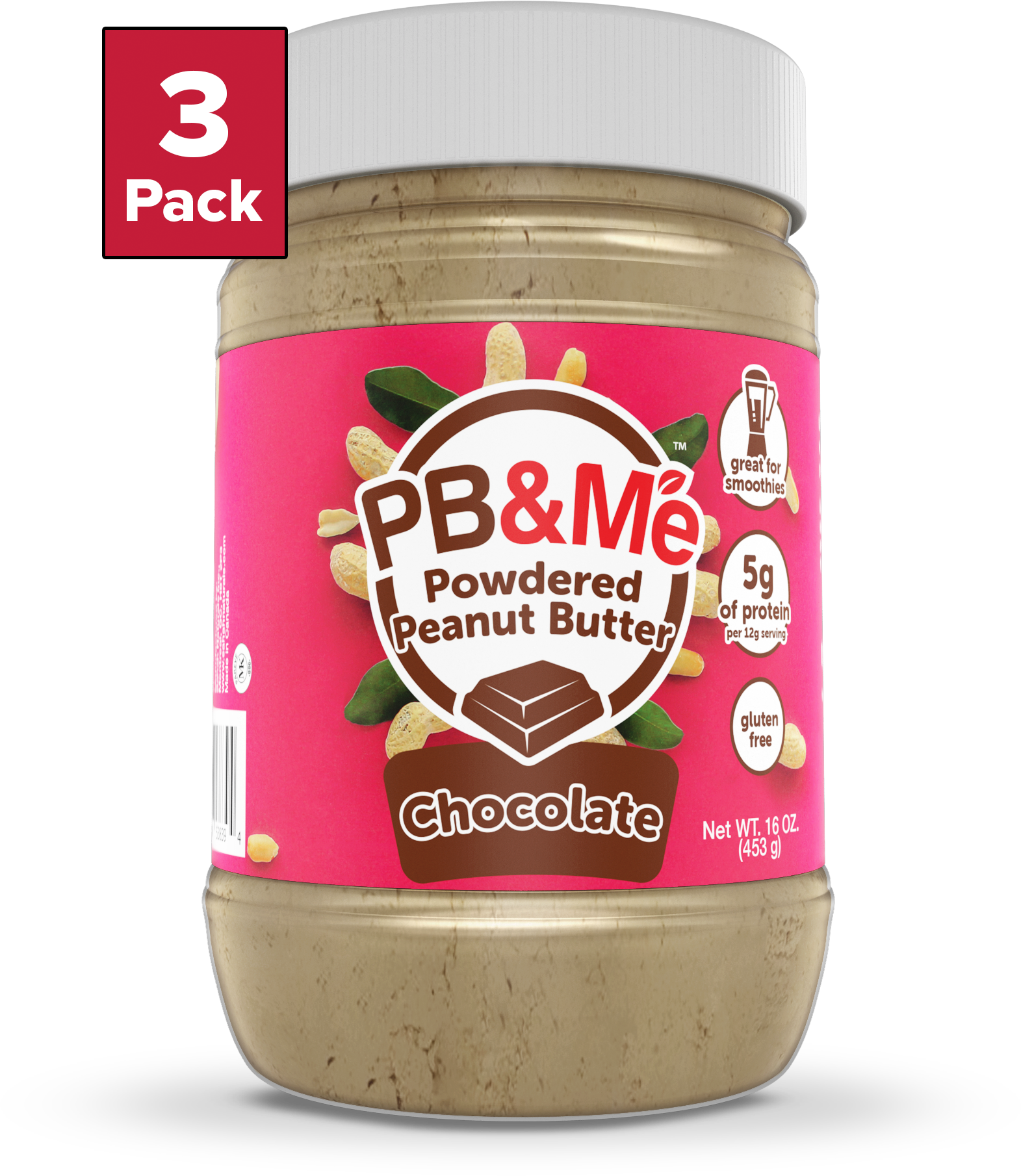 PB&Me - Powdered Peanut Butter - Chocolate (1LB)